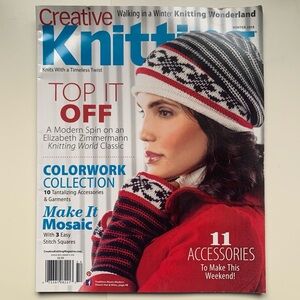 Creative Knitting Magazine Timeless Twist Knits Winter Knitting Wonderland